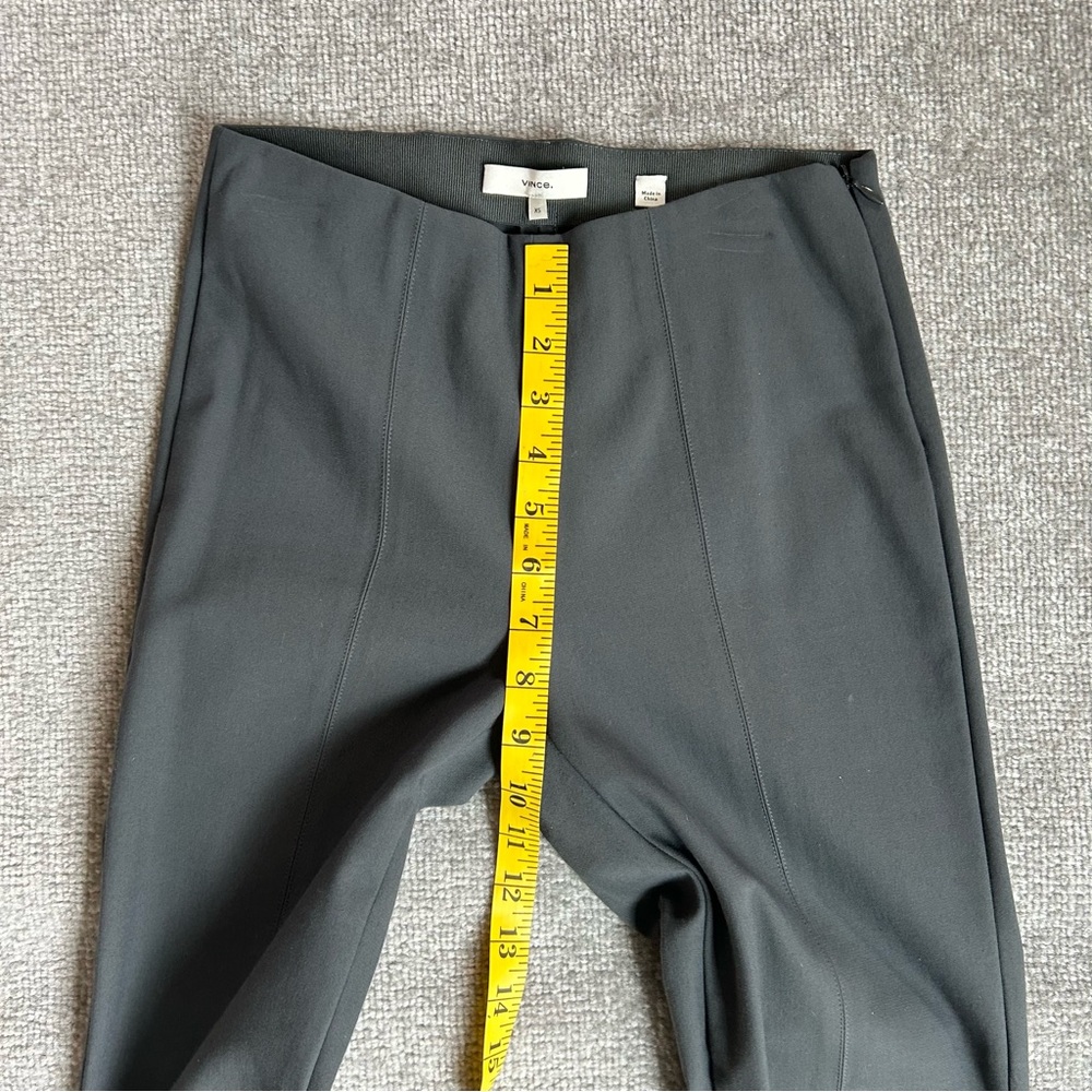 NWOT Vince Bobbi High-Rise Stitch-Seam Ponte Dark Grey Legging Pants, Size XS - Picture 14 of 16